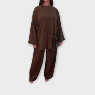 Oversized sæt - Ribbet stil