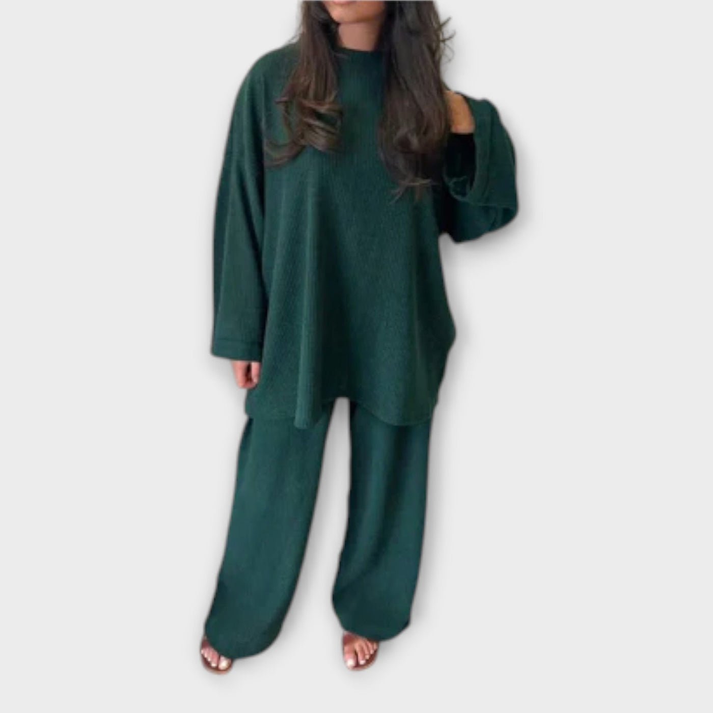 Oversized sæt - Ribbet stil