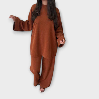 Oversized sæt - Ribbet stil