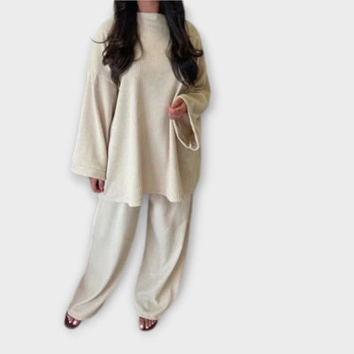 Oversized sæt - Ribbet stil