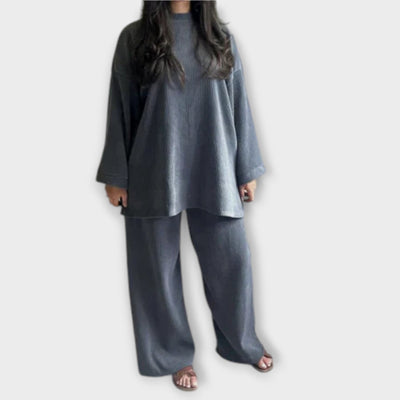 Oversized sæt - Ribbet stil